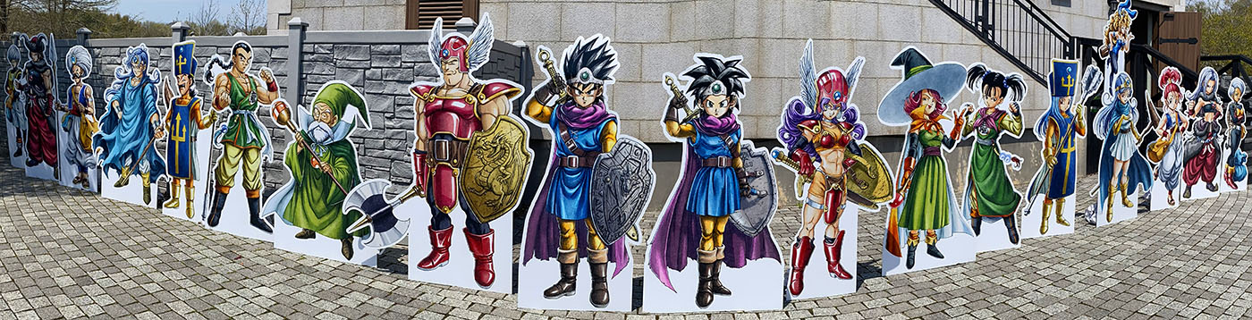 Every hero at Dragon Quest Island