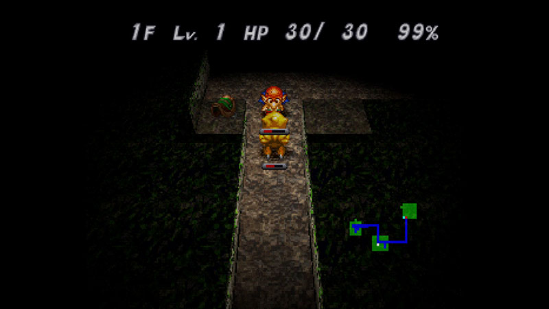 Battle on Chocobo Mystery Dungeon that uses ATB bar